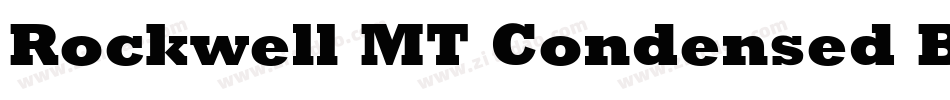 Rockwell MT Condensed Bold字体转换